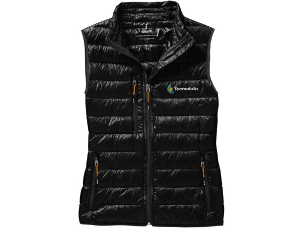 Chaleco plumón natural mujer Fairview ligero certificado RDS Negro intenso detalle 31