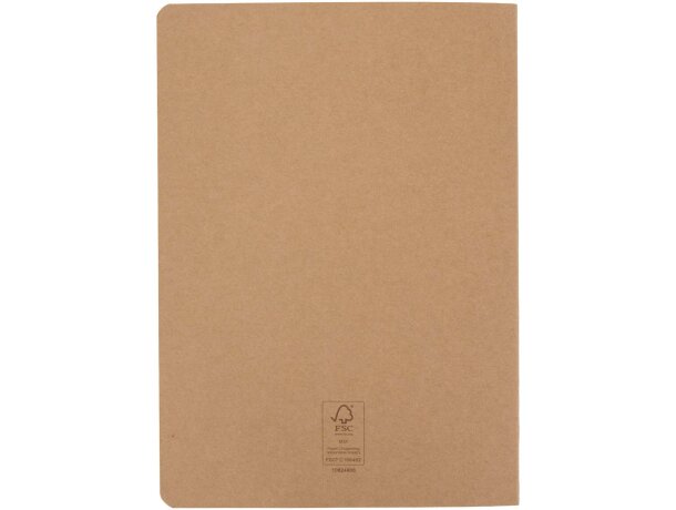 Libreta kraft A5 Slyk con papel certificado FSC Natural detalle 3