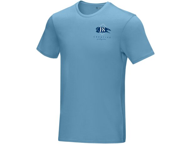 Camiseta orgánica manga corta hombre Azurite Azul nxt detalle 9