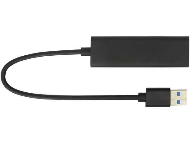 Multipuerto USB 3.0 de aluminio Adapt Negro intenso detalle 4