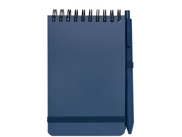 Libreta tapa dura A6 Thalaasa con bolígrafo de plástico oceánico Azul océano detalle 7