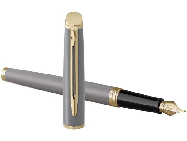 Pluma Waterman Hemisphere con grabado personalizado Gris detalle 9
