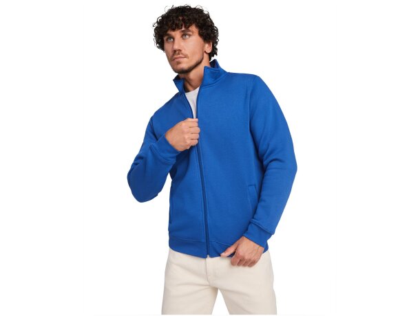 Sudadera cremallera completa unisex Ulan de Roly Negro intenso detalle 10