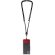 Lanyard regulable Kubi con gancho metálico y cinta de nylon Rojo detalle 14