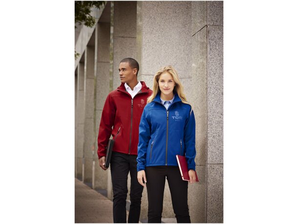 Chaqueta softshell mujer Langley corte entallado impermeable Azul detalle 15