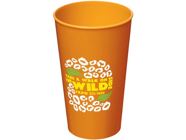 Vaso de plástico de 375 ml Arena Naranja detalle 29