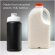 Bidón deportivo Baseline reciclado con tapa Flip 500ml Negro intenso/blanco detalle 40