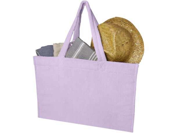 Bolsa tote de rizo reciclado GRS Siam con asa desplegable detalle 9