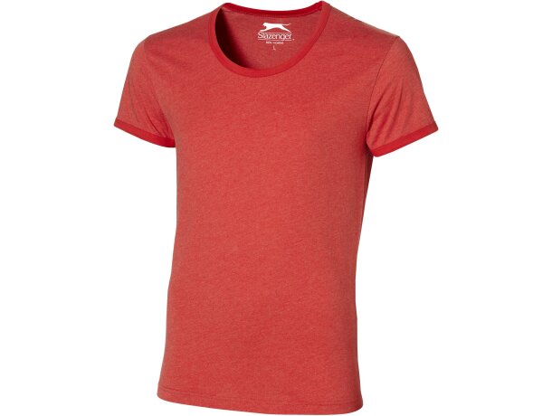 Camiseta de hombre con cuello amplio personalizada rojo claro Camiseta de hombre con cuello amplio personalizada rojo claro