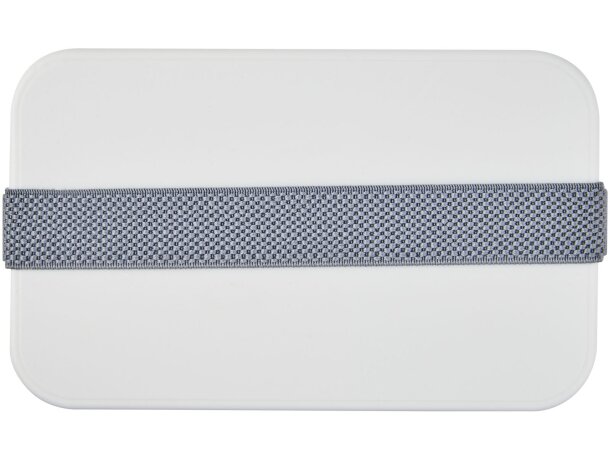 Fiambrera sostenible 700ml MIYO Renew de bioplástico Blanco marfil/gris detalle 46