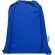 Bolsa con cuerdas Peru Blend de algodón reciclado GRS 5L Azul real detalle 27