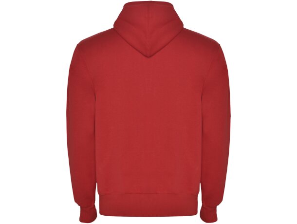 Sudadera con capucha y cremallera Montblanc Roly unisex Rojo detalle 32