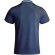 Polo deportivo manga corta infantil Tamil Roly poliéster reciclado Azul marino/blanco detalle 2