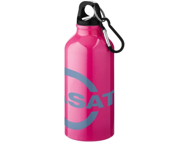 Cantimplora de aluminio con mosquetón 350 ml personalizada