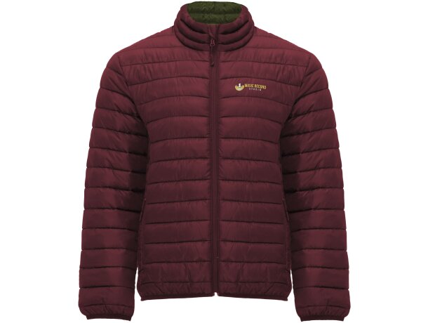 Chaqueta aislante Finland Roly hombre con relleno polyester Granate detalle 26