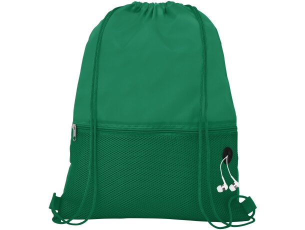 Mochila de cuerdas para empresa poliéster Oriole Verde detalle 39