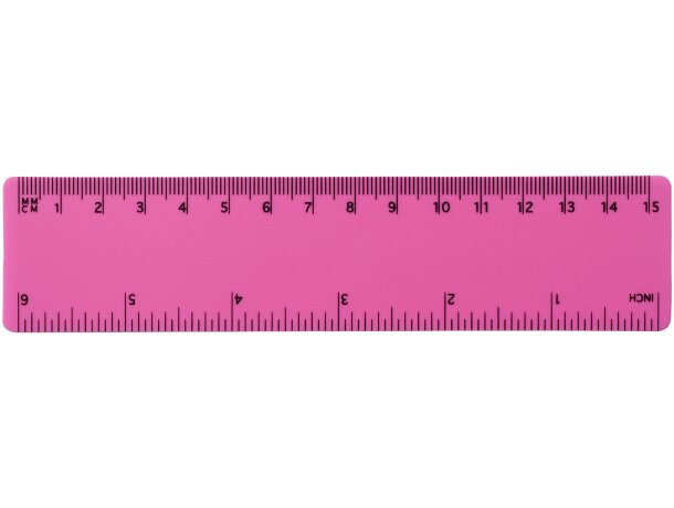Regla de plástico flexible Rothko 15 cm con doble escala Magenta detalle 14