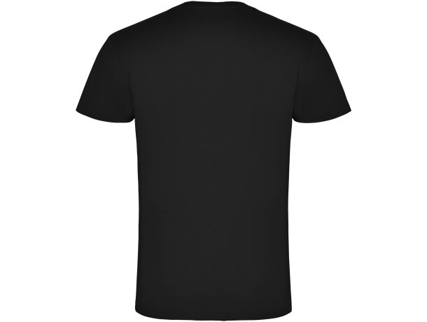 Camiseta cuello pico manga corta hombre Samoyedo Roly algodón Negro intenso detalle 6