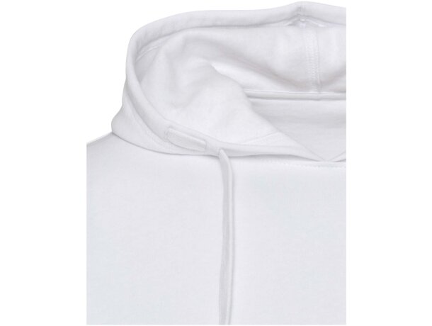 Sudadera con capucha unisex Spinel algodón orgánico certificado Blanco detalle 12