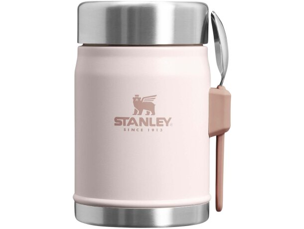 Tarro Stanley Legendary 400ml con cuchador acero inoxidable Rosa claro detalle 10