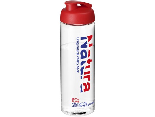 H2O Active® Vibe Bidón deportivo con tapa Flip de 850 ml Transparente/rojo detalle 13