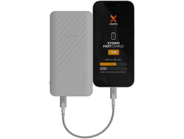 Batería externa Xtorm Go2 con tecnología FastCharge 15 W Blanco detalle 13