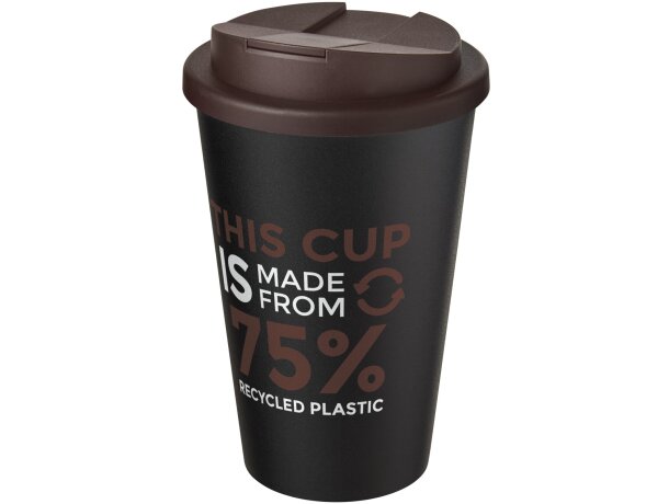 Americano® Eco Vaso reciclado de 350 ml con tapa antigoteo con logo