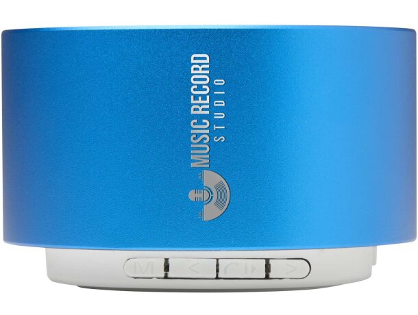 Altavoz inalámbrico bluetooth Ankaa aluminio reciclado 3W Azul real detalle 16