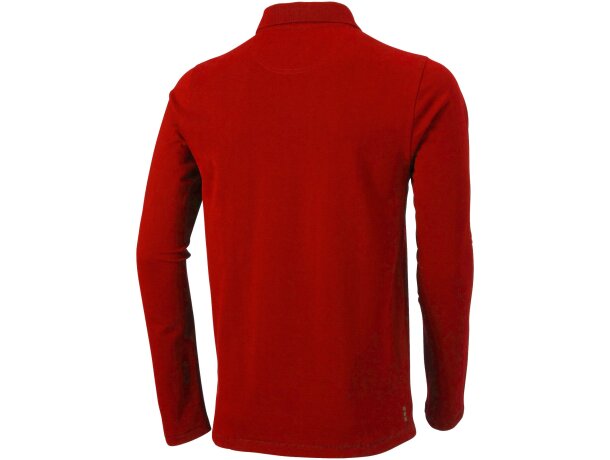 Polos serigrafiados algodón 200 g/m2 Oakville Rojo detalle 6