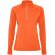 Sudadera técnica con media cremallera mujer Estambul Roly Naranja fuego