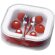 Cascos auriculares ligeros personalizado rojo
