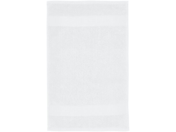 Toalla Sophia algodón orgánico 30 x 50 cm certificada OEKO-TEX Blanco detalle 2