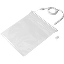 Bolsa impermeable para tablet con colgador personalizada blanca Bolsa impermeable para tablet con colgador personalizada blanca