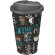 Brite-Americano® vaso 350 ml con tapa antigoteo Blanco/gris