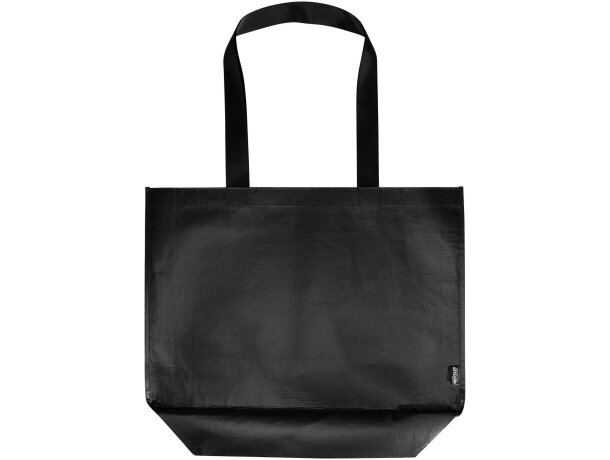 Bolsa tote Duo 30 litros plástico reciclado certificado GRS Negro intenso detalle 7