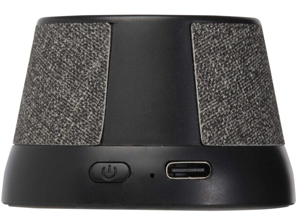 Altavoz inalámbrico magnético Horna con plástico reciclado Negro intenso detalle 3