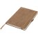 Libreta A5 de ante Carbony Marrón detalle 9