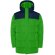 Chaqueta acolchada infantil Tallin Roly con capucha fija Verde helecho/azul marino