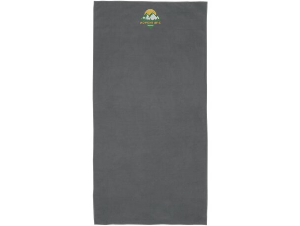 Toalla ultraligera secado rápido Pieter con certificación GRS Gris detalle 9
