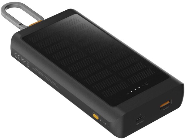 Batería externa solar Xtorm Go2 con panel y lámpara integrada Carbón detalle 5