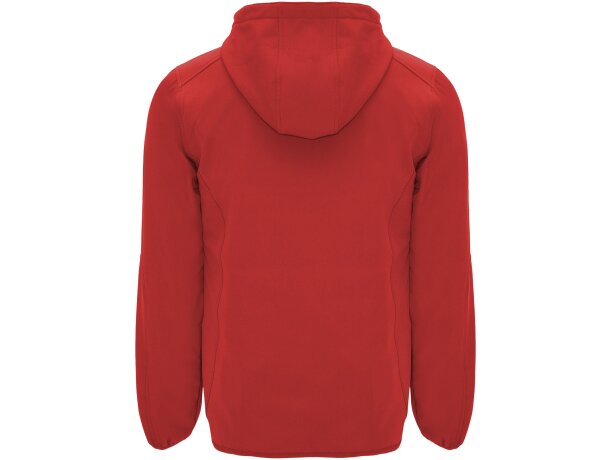 Chaqueta softshell Siberia Roly con capucha y forro micropolar Rojo detalle 22