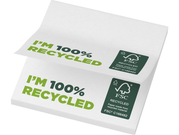 Bloc de notas adhesivas Sticky-Mate reciclado 75 x 75 mm Blanco detalle 3