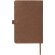Libreta A5 de ante Carbony Marrón detalle 11