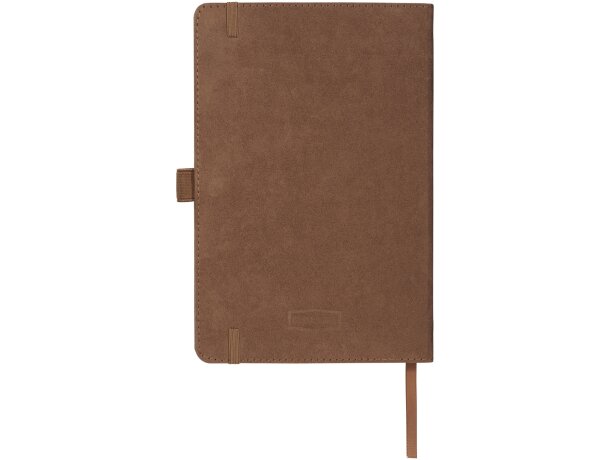 Libreta A5 de ante Carbony Marrón detalle 10