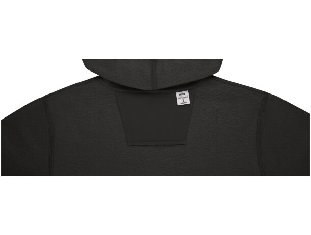 Sudadera con capucha Charon para hombre con interior afelpado Negro intenso detalle 46