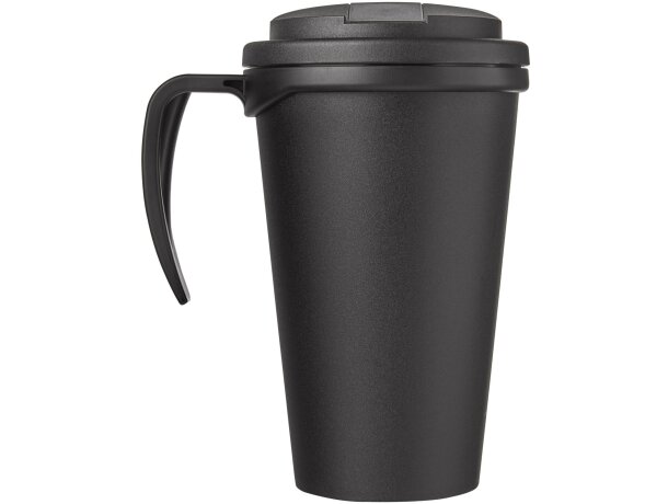 Americano® Grande taza 350 ml con tapa antigoteo Negro brillante/negro intenso detalle 10