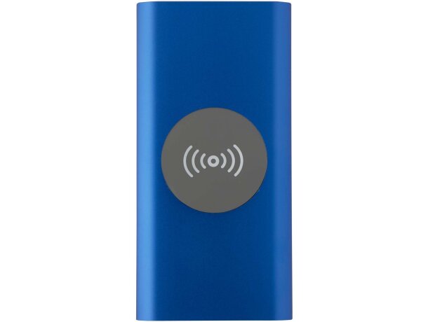 Batería externa inalámbrica Juice 8000 mAh aluminio reciclado Azul real detalle 16