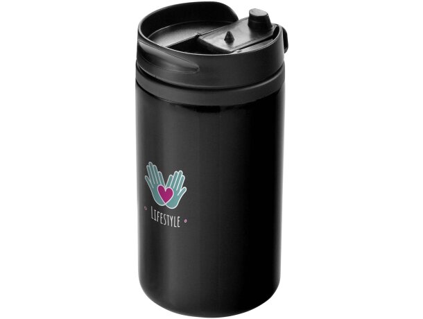 Vaso térmico 250ml acero inoxidable reciclado Mojave RCS Negro intenso detalle 6