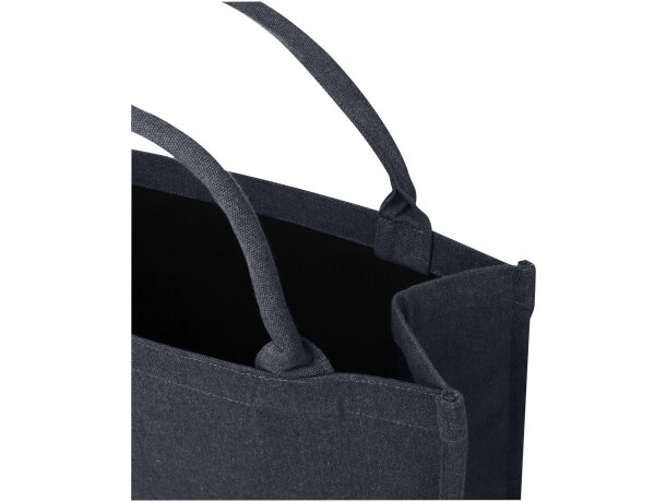 Bolsa tote cuadrada Page algodón y poliéster reciclado 500g detalle 19