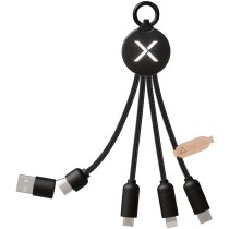 Cable de carga 5 en 1 SCX.design C14 negro